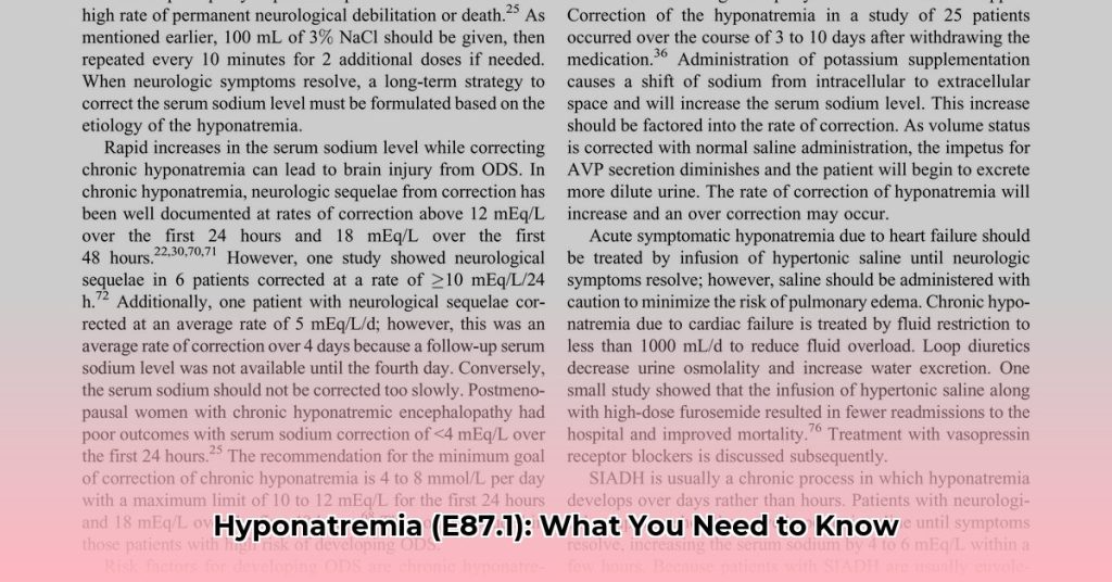 Icd 10 code for hyponatremia e87 1 a guide for healthcare