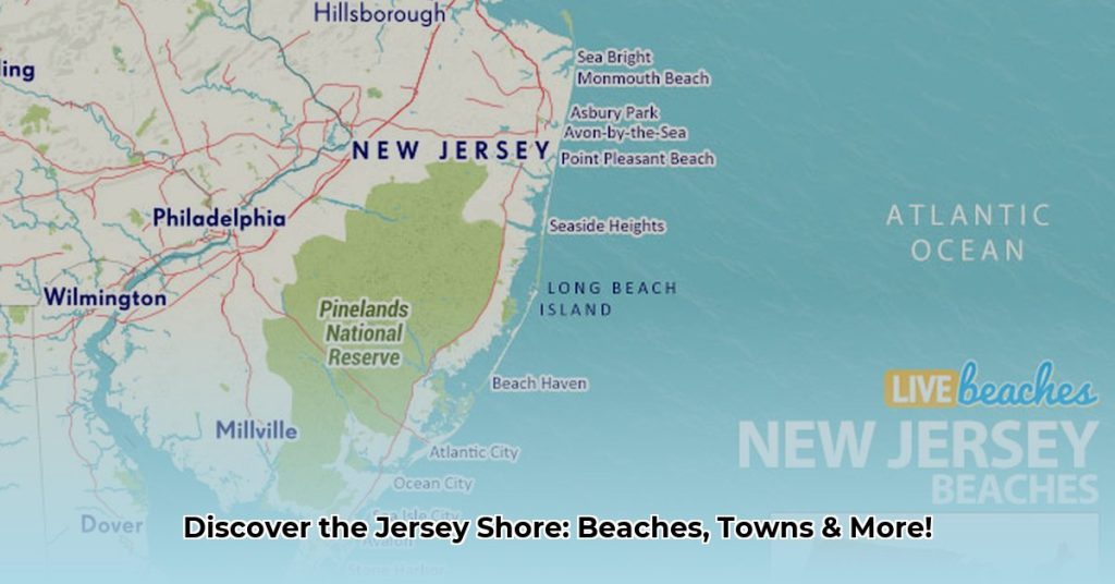 Interactive Map of the Jersey Shore, New Jersey: Beaches, Towns ...
