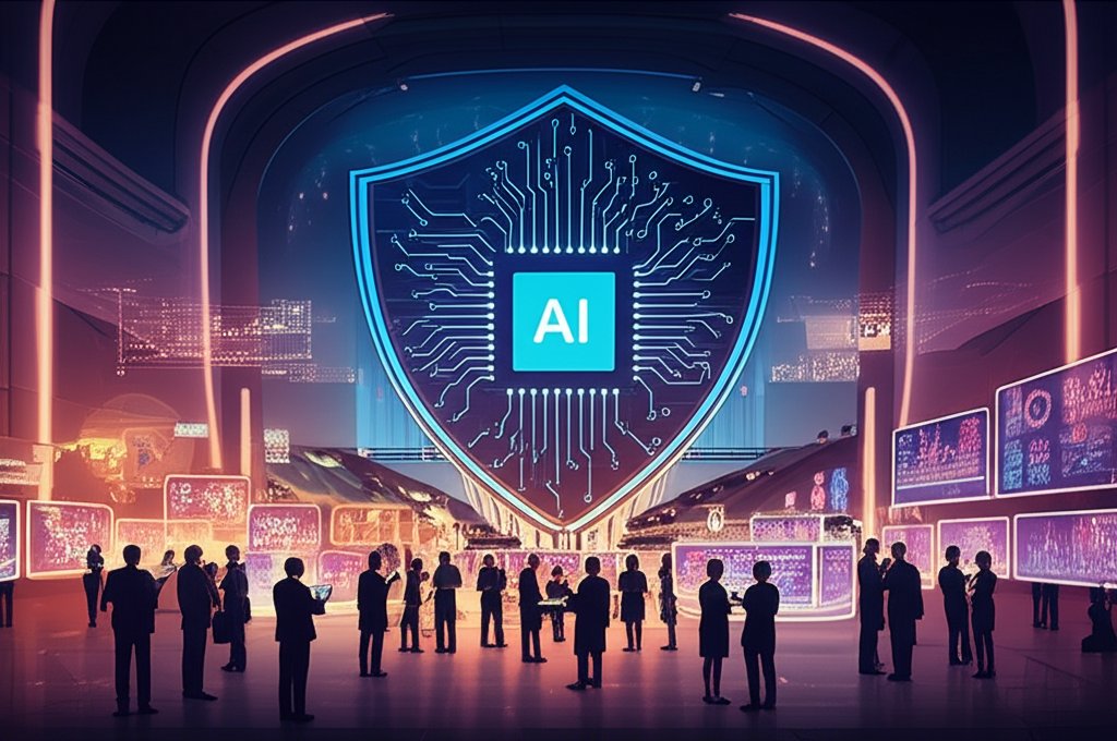 AI protects from unforeseen risks, a digital shield against uncertainty.