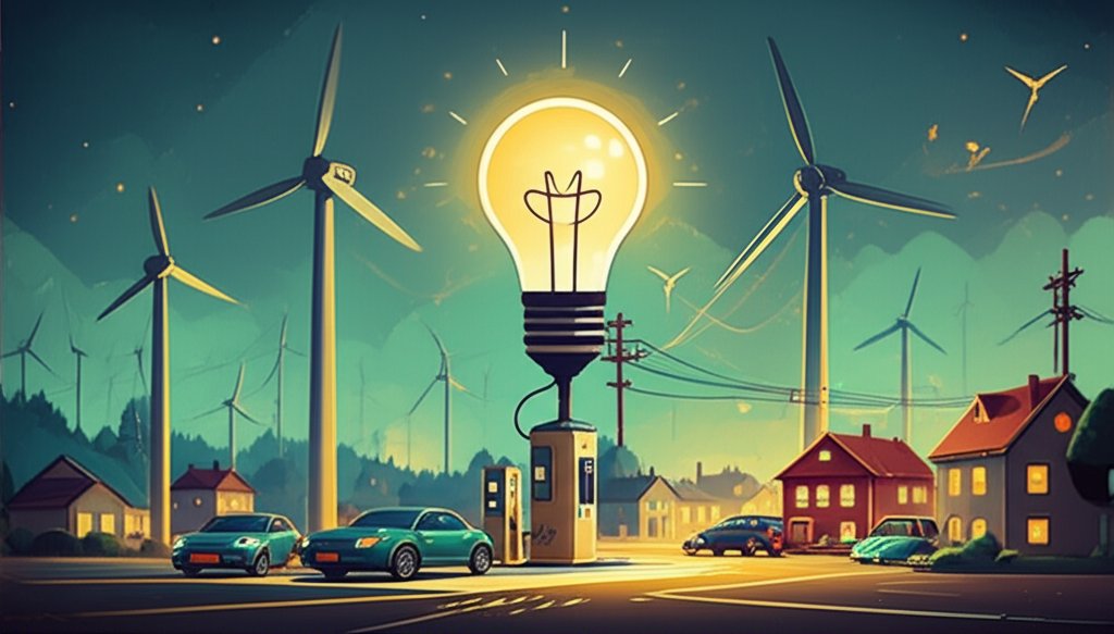 Wind turbine generating renewable energy, illustrating power output potential and clean electricity.