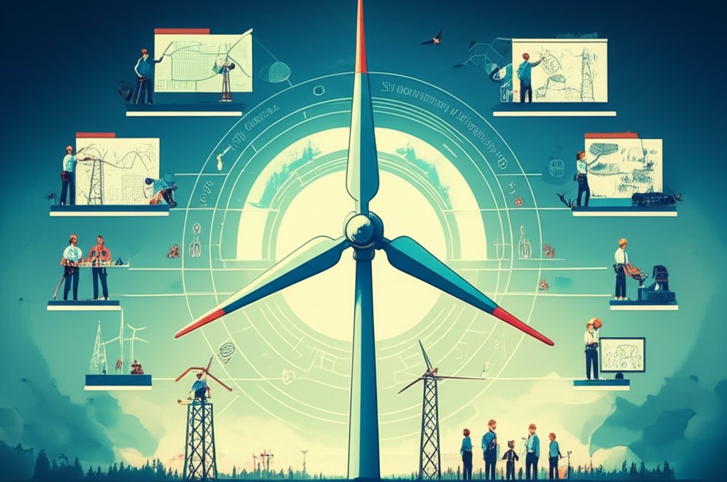 Diverse wind energy careers: technicians, engineers, scientists, project managers.