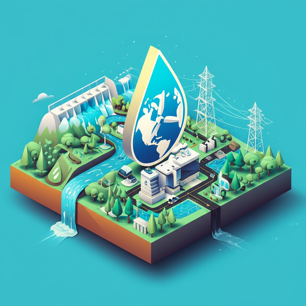 Hydroelectric power plant generating clean energy across North America.